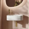 Billy Wall Hung Curved Cloakroom Basin - 400 x 215mm