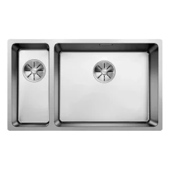 Blanco Andano 1.5 Bowl Undermount Satin Polish Stainless Steel Kitchen Sink & Waste - 745 x 440mm