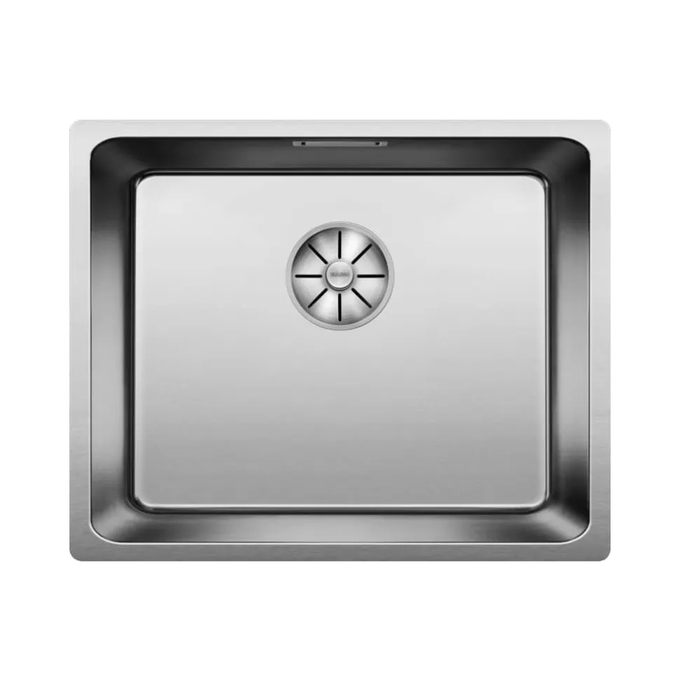 Blanco Andano Large 1 Bowl Undermount Satin Polish Stainless Steel Kitchen Sink & Waste - 540 x 440mm