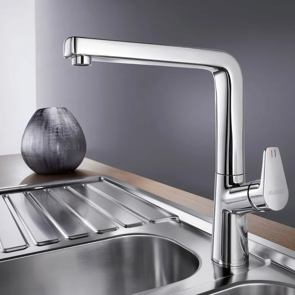 Blanco Avona Single Lever Chrome Mono Kitchen Mixer Tap