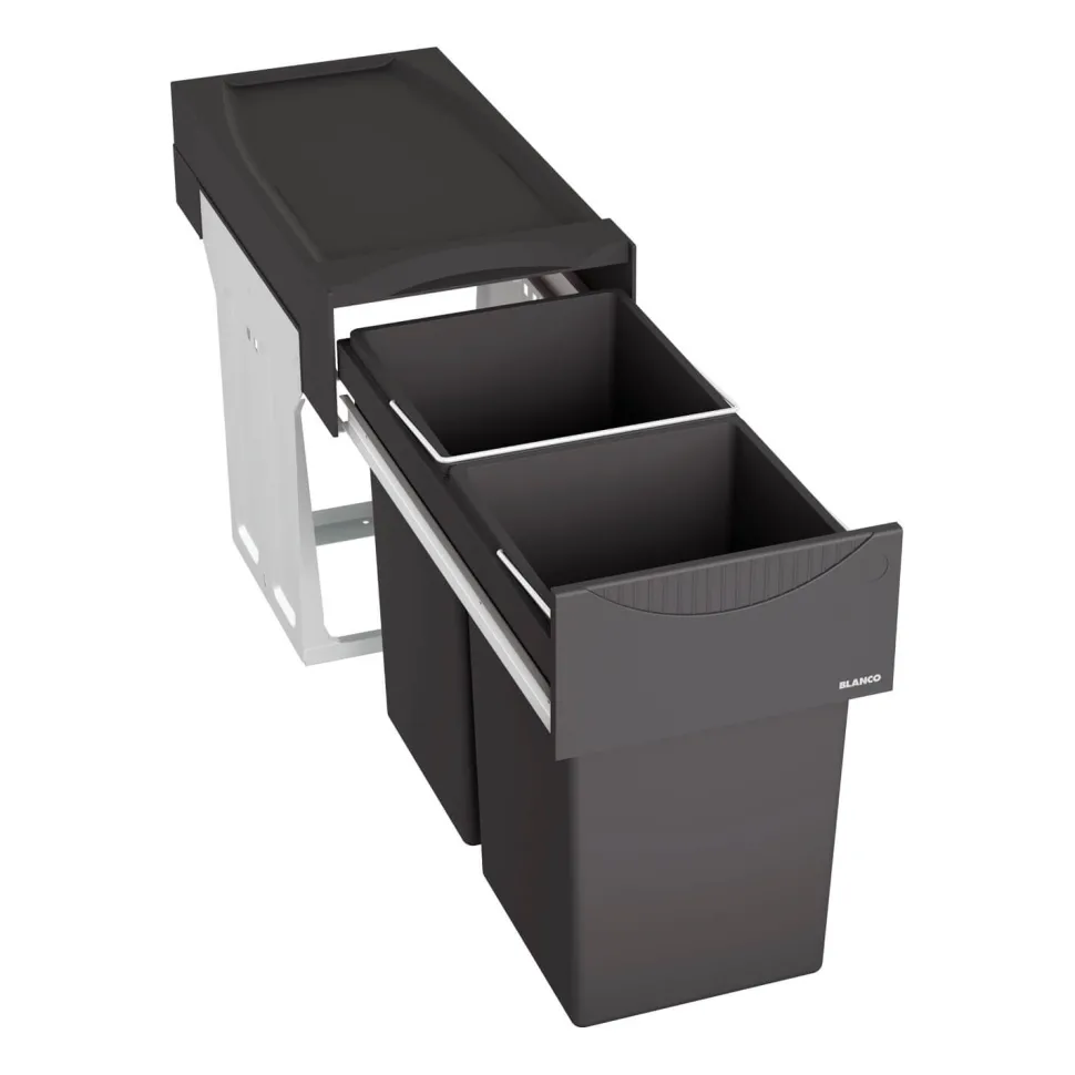 Blanco Botton Pro 30 litre 2 Container Waste Organiser for 300mm Kitchen Cabinets