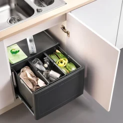 Blanco Botton Pro 39 litre 3 Container Waste Organiser for 600mm Kitchen Cabinets