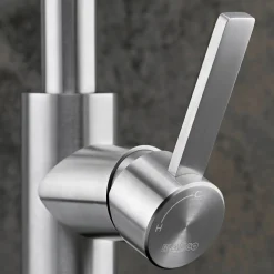 Blanco Candor-S Single Lever Brushed Stainless Steel Mono Pull Out Kitchen Mixer Tap