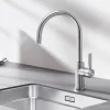 Blanco Candor WRAS Approved Single Lever Brushed Stainless Steel Mono Kitchen Mixer Tap