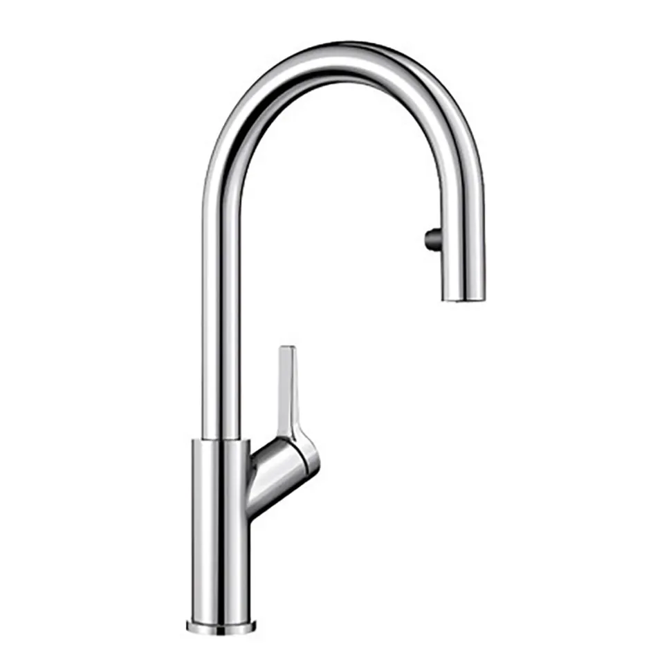 Blanco Carena-S Vario Single Lever Chrome Pull Out Kitchen Mixer Tap with Dual Spray