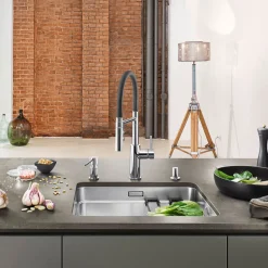Blanco Catris-S Flexo Single Lever Pull Out Kitchen Mixer Tap with Dual Spray