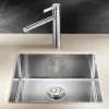 Blanco Claron 1 Bowl Undermount Satin Polish Stainless Steel Kitchen Sink & Waste - 490 x 440mm