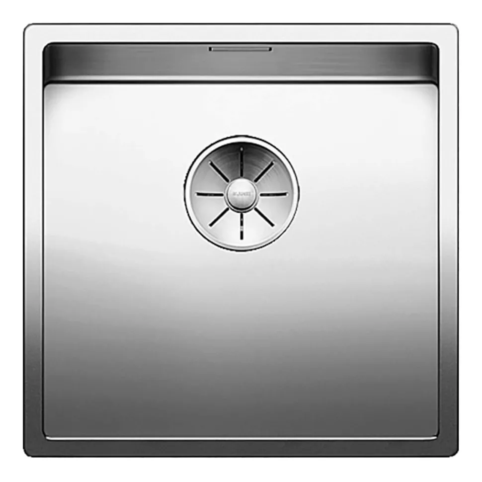 Blanco Claron 1 Bowl Undermount Satin Polish Stainless Steel Kitchen Sink & Waste - 440 x 440mm