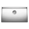 Blanco Claron Extra Large 1 Bowl Satin Polish Stainless Steel Kitchen Sink & Waste - 740 x 440mm