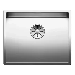 Blanco Claron Large 1 Bowl Undermount Satin Polish Stainless Steel Kitchen Sink & Waste - 540 x 440mm