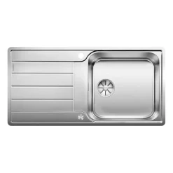 Blanco Classimo XL 6 S-IF 1 Bowl Brushed Stainless Steel Kitchen Sink & Waste with Reversible Drainer - 1000 x 500mm
