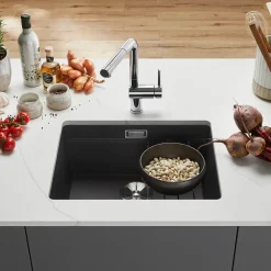 Blanco Etagon 500-U Large 1 Bowl Silgranit Composite Undermount Kitchen Sink & Waste - 530 x 460mm