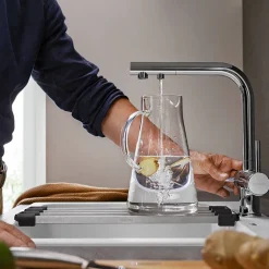 Blanco Fontas-S II 3-in-1 Warm, Cold and Filtered Cold Water Mono Pull Out Kitchen Mixer Tap