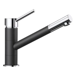 Blanco Kano Single Lever Mono Kitchen Mixer Tap with Silgranit Matching Finish