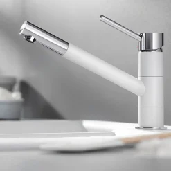 Blanco Kano Single Lever Mono Kitchen Mixer Tap with Silgranit Matching Finish
