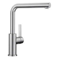 Blanco Lanora Eco Cold Start WRAS Approved Brushed Stainless Steel Mono Kitchen Mixer Tap