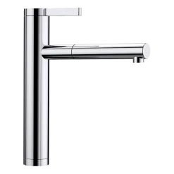 Blanco Linee-S Single Lever Chrome Pull Out Kitchen Mixer Tap