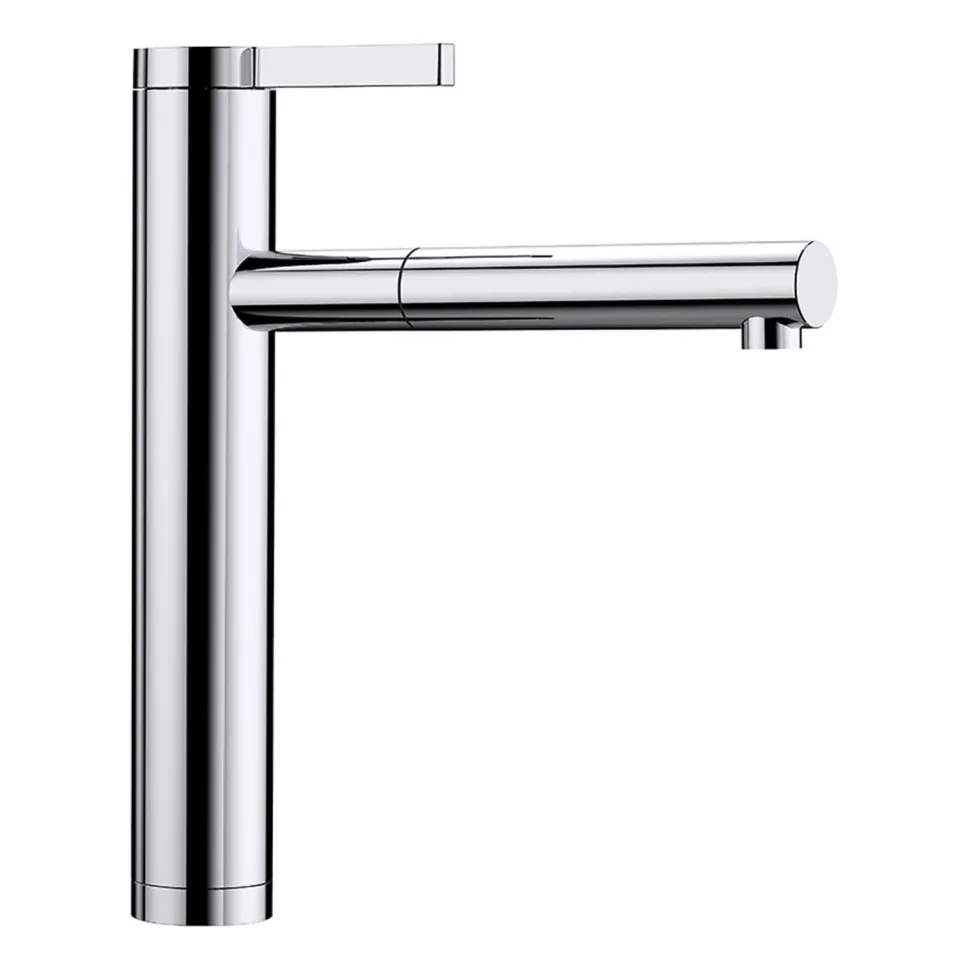 Blanco Linee-S Single Lever Chrome Pull Out Kitchen Mixer Tap