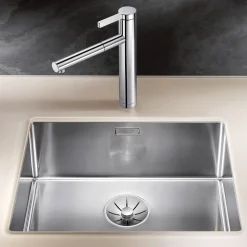Blanco Linee-S Single Lever Chrome Pull Out Kitchen Mixer Tap