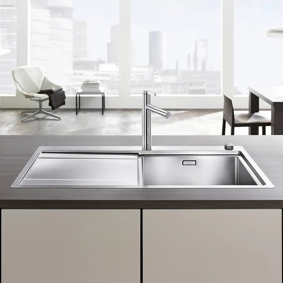 Blanco Linee-S Single Lever Chrome Pull Out Kitchen Mixer Tap