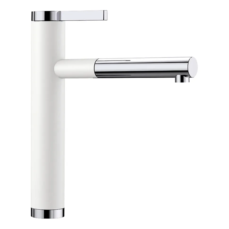 Blanco Linee-S Single Lever Pull Out Kitchen Mixer Tap with Silgranit Matching Finish