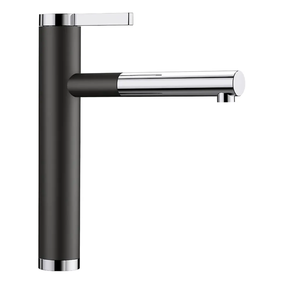 Blanco Linee-S Single Lever Pull Out Kitchen Mixer Tap with Silgranit Matching Finish