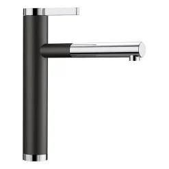 Blanco Linee-S Single Lever Pull Out Kitchen Mixer Tap with Silgranit Matching Finish
