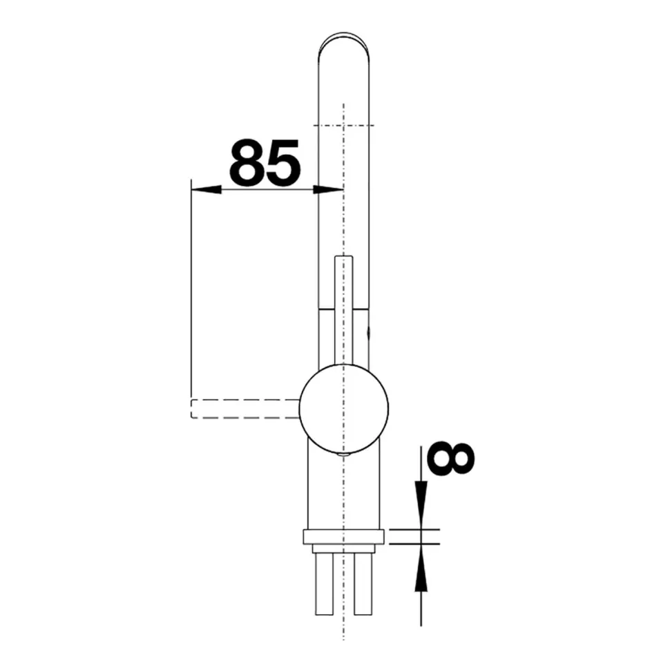 Blanco Linus-S Vario Single Lever Mono Pull Out Kitchen Mixer Tap with Silgranit Matching Finish