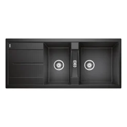 Blanco Metra 8 S 1.5 Bowl Inset Silgranit Composite Kitchen Sink & Waste with Reversible Drainer - 1160 x 500mm