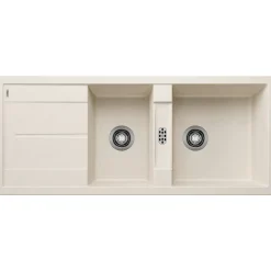 Blanco Metra 8 S 1.5 Bowl Inset Silgranit Composite Kitchen Sink & Waste with Reversible Drainer - 1160 x 500mm