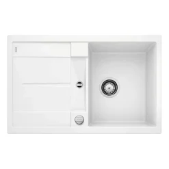 Blanco Metra 45 S Ultra Compact 1 Bowl Inset Silgranit Composite Kitchen Sink & Waste with Reversible Drainer - 780 x 500mm