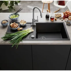 Blanco Metra XL 6 S 1 Bowl Inset Silgranit Composite Kitchen Sink & Waste with Reversible Drainer - 1000 x 500mm