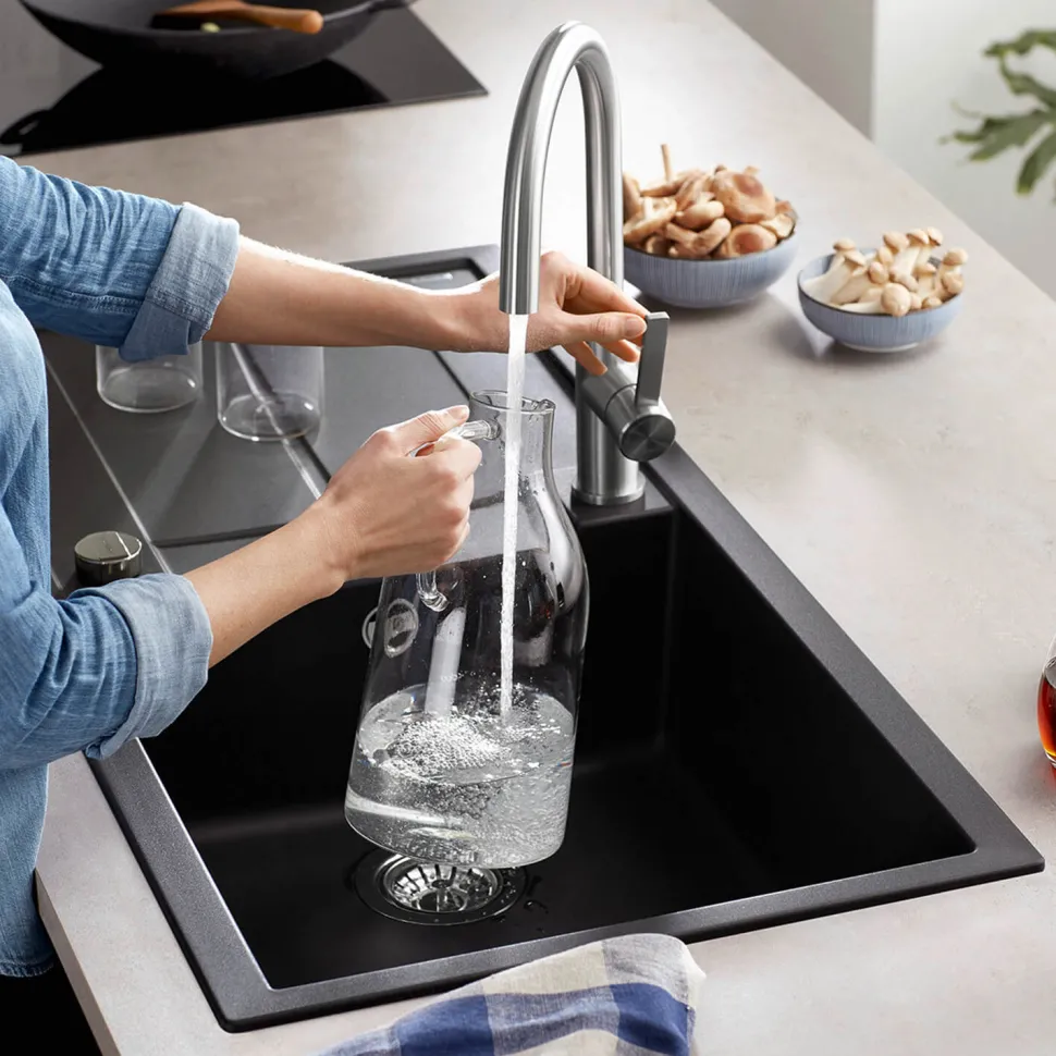 Blanco Metra XL 6 S 1 Bowl Inset Silgranit Composite Kitchen Sink & Waste with Reversible Drainer - 1000 x 500mm
