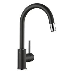 Blanco Mida-S Single Lever Mono Pull Out Kitchen Mixer Tap with Silgranit Matching Finish