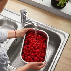 Blanco Multifunctional Stainless Steel Colander for Use with Etagon Ceramic Kitchen Sinks