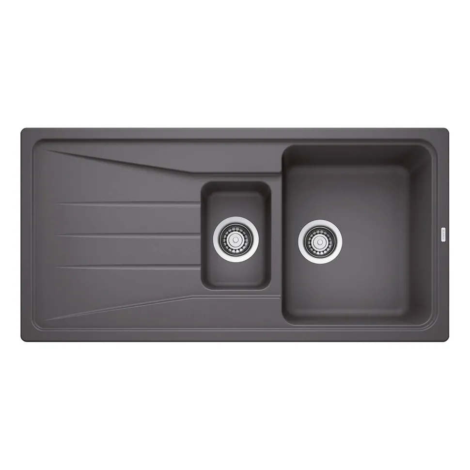 Blanco Sona 6 S 1.5 Bowl Inset Silgranit Composite Kitchen Sink & Waste with Reversible Drainer - 1000 x 500mm