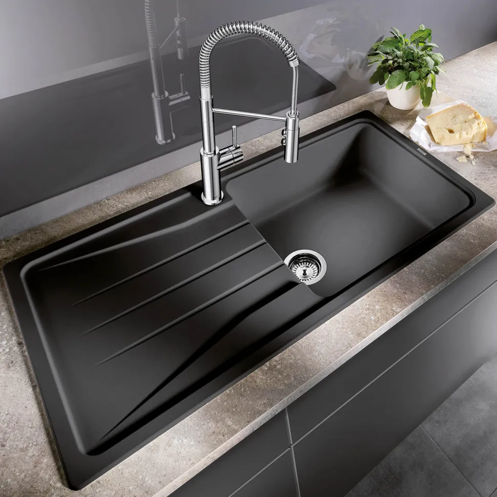 Blanco Sona XL 6 S 1 Bowl Inset Silgranit Composite Kitchen Sink & Waste with Reversible Drainer - 1000 x 500mm