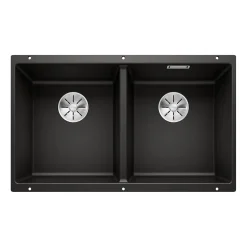 Blanco Subline 2 Bowl Undermount Silgranit Composite Kitchen Sink & Waste - 755 x 460mm