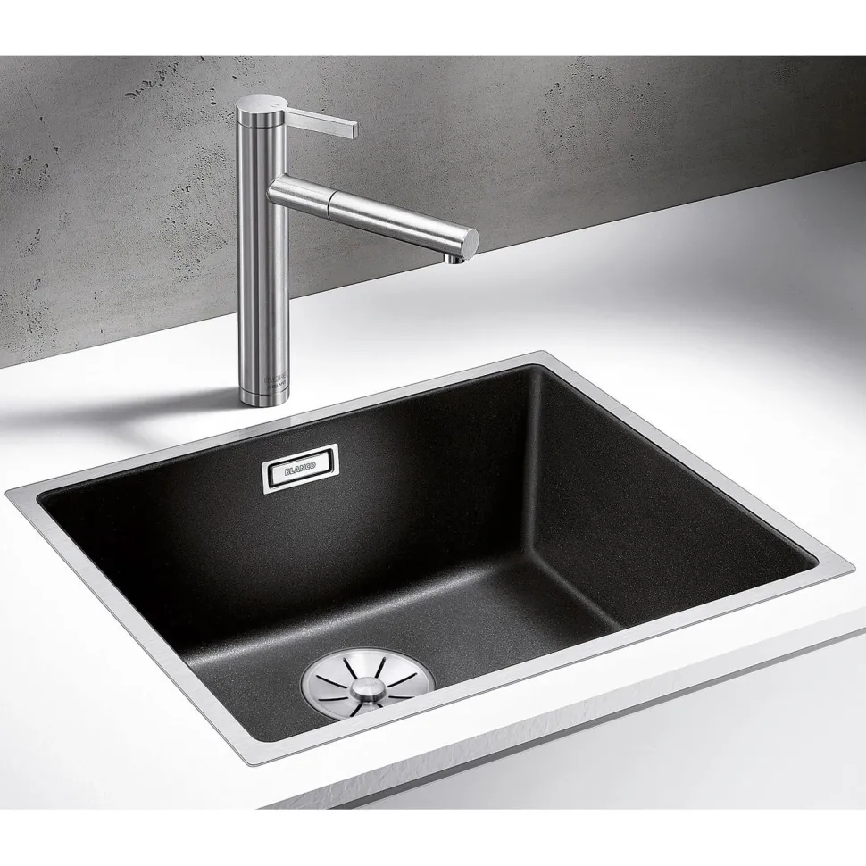 Blanco Subline 500-IF Silgranit Composite Kitchen Sink & Waste with Steel Frame - 543 x 443mm