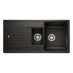 Blanco Zia 6 S 1.5 Bowl Inset Silgranit Composite Kitchen Sink & Waste with Reversible Drainer - 1000 x 500mm