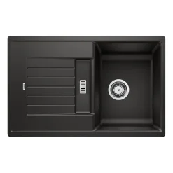 Blanco Zia 45 S Compact 1.5 Bowl Inset Silgranit Composite Kitchen Sink & Waste with Reversible Drainer - 780 x 500mm
