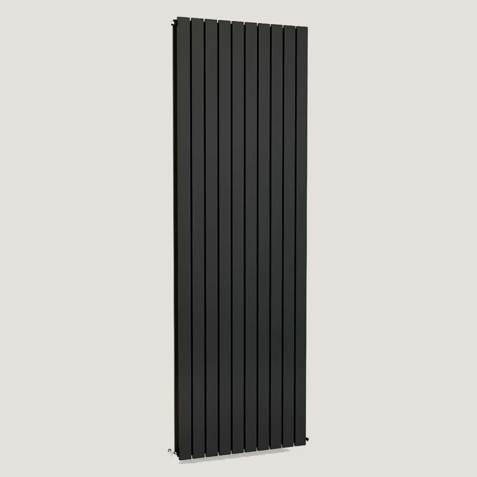 Brenton Flat Double Panel Vertical Radiator - Anthracite - 1800 x 600mm