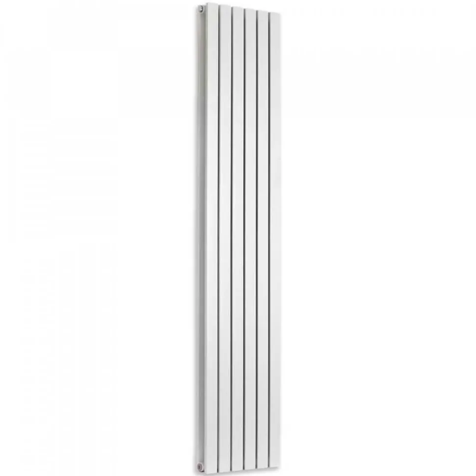 Brenton Flat Double Panel Vertical Radiator - 1800 x 360mm - White