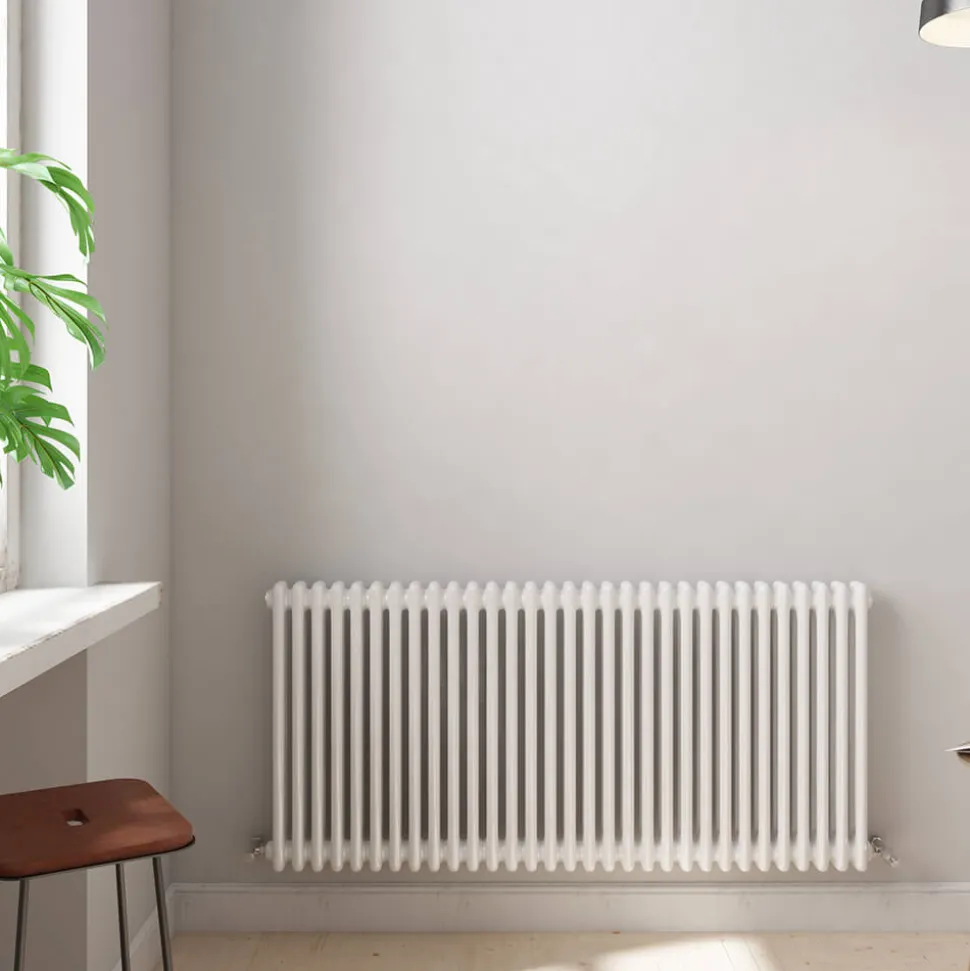 Brenton Olympus Horizontal 2 Column Radiator - White