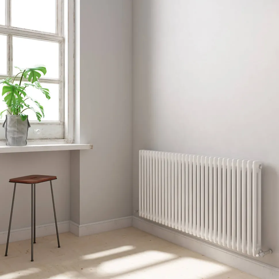 Brenton Olympus Horizontal 2 Column Radiator - White
