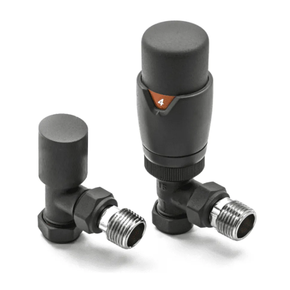 Brenton Thermostatic Radiator Valves - Anthracite