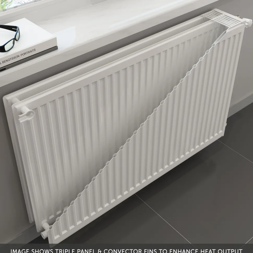 Brenton Type 33 Triple Panel Convector Radiator - White