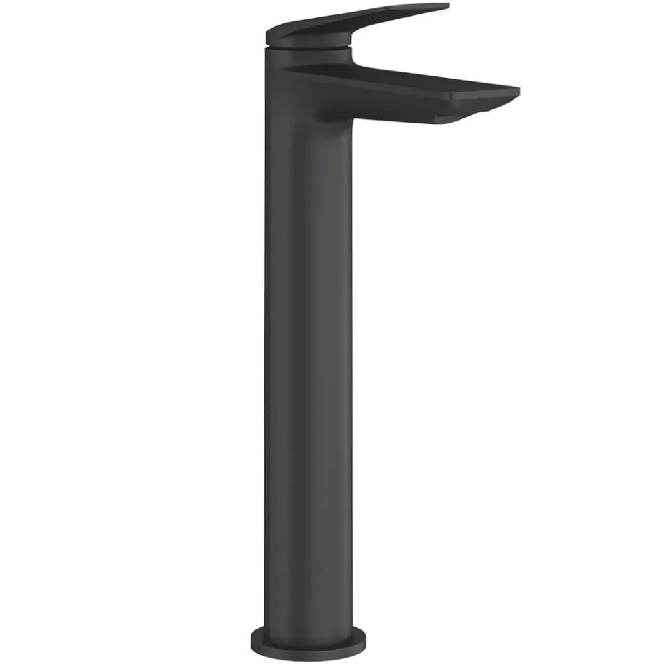 Britton Bathrooms Greenwich Tall Basin Mixer Tap - Matt Black