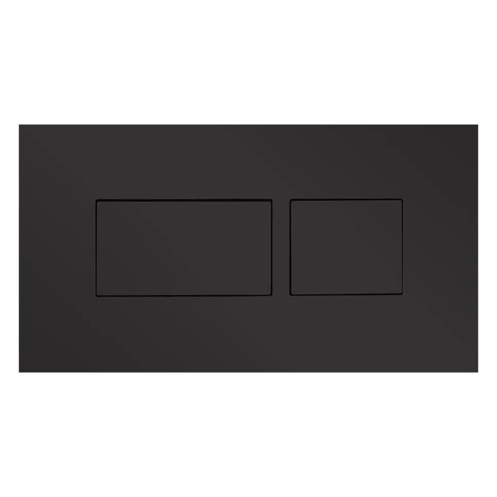 Britton Bathrooms Hoxton Dual Flush Plate and Cistern - Matt Black