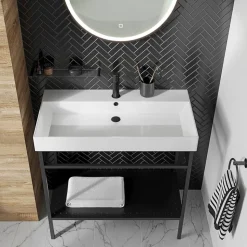 Britton Bathrooms Hoxton Shelf - Matt Black